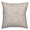 18" x 18" Fan Pattern Indoor/Outdoor Throw Pillow